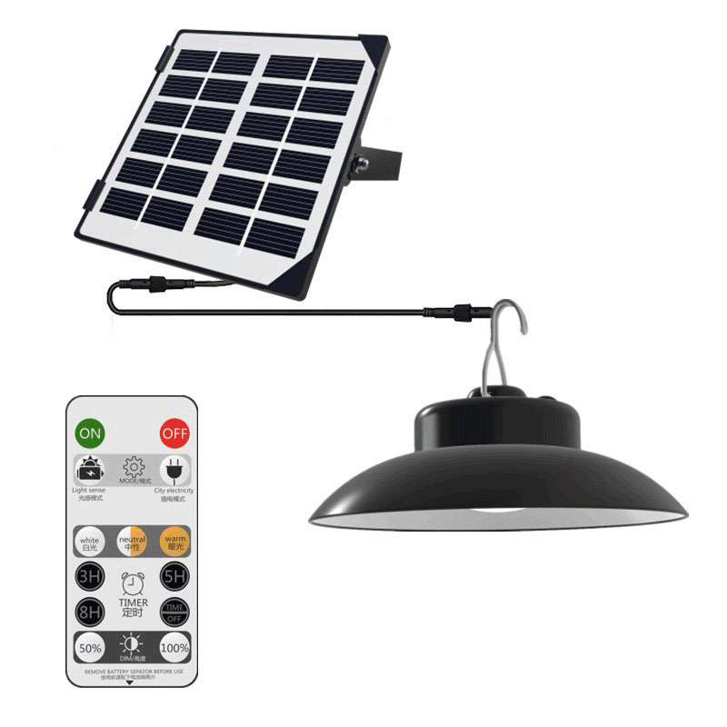 Solar Pendant Light Waterproof Outdoor Garden Hanging Chandelier
